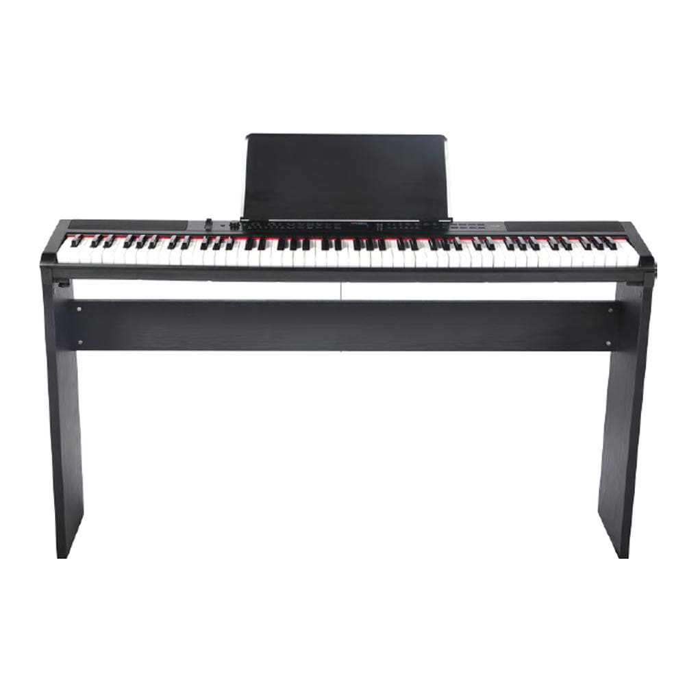artesia digital pianos digital piano w/ stand artesia pe 88 key deluxe digital piano - black
